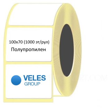 Полипропиленовая этикетка 100×70 мм (1000 эт/рул)
